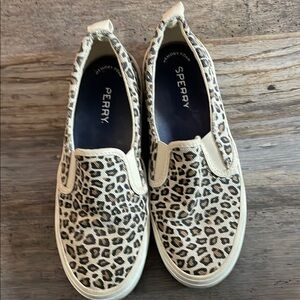 Sperry Animal Print Casual Slip-Ons